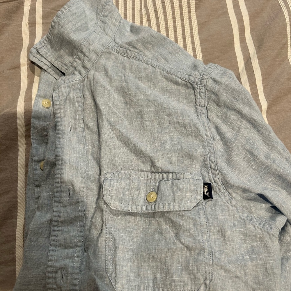 Vineyard Vines Light Blue Linen Shirt